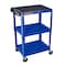 Luxor Steel, 300 lbs / 100lbs per shelf Load Capacity, 24-42 in L, 24 in W, 24 - 42 in H UCMT1-RD - alternate 1